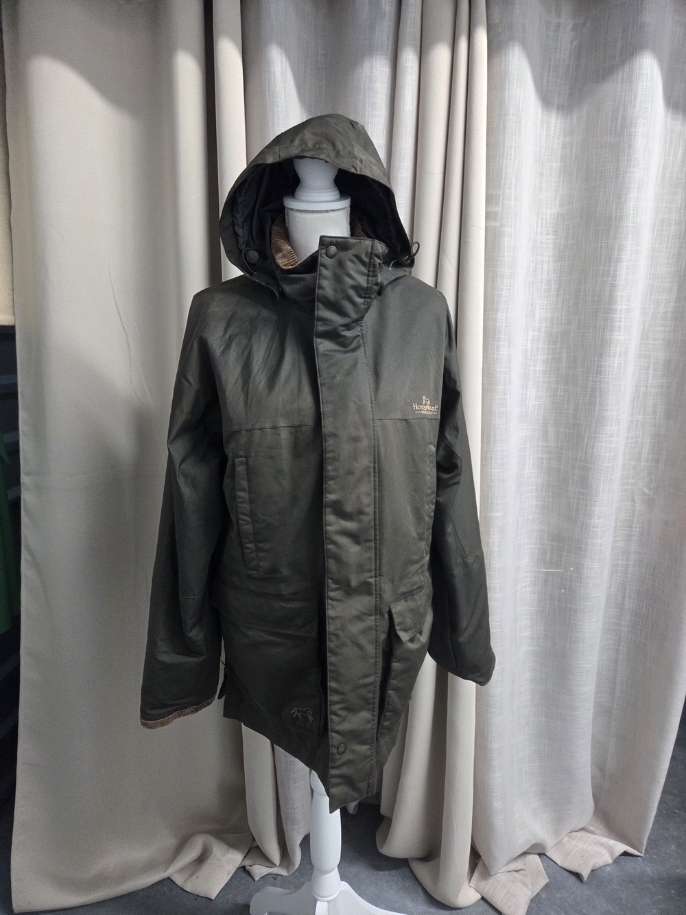 Horseware Ireland Hooded Raincoat Jacket Equestrian Riding Size S Cottagecore